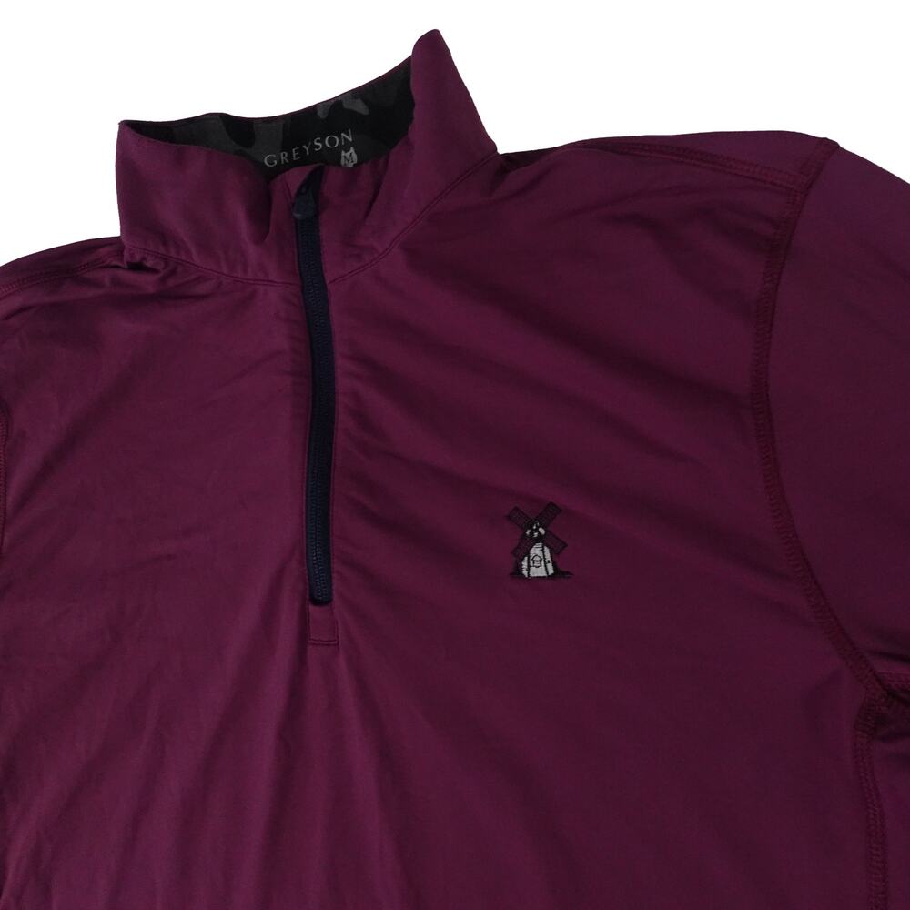 Southhampton Golf Club Windmill Greyson 1/4 Zip Performance Pullover Mens Medium